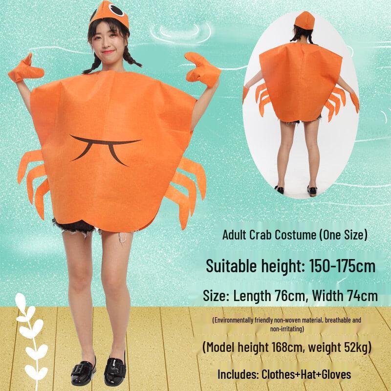 

Экологичный костюм ручной работы «Фрукты и овощи» для взрослых для дневных выступлений One Size