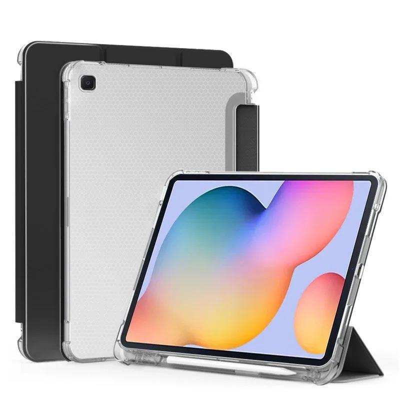 Étui pour Samsung Galaxy Tab S6 Lite 10.4 /22/24 Pliage Magnétique avec Emplacement pour Stylo Housse pour Tablette SM-P610 P613 P620 10.4 S6 Lite 10.4 2024 noir