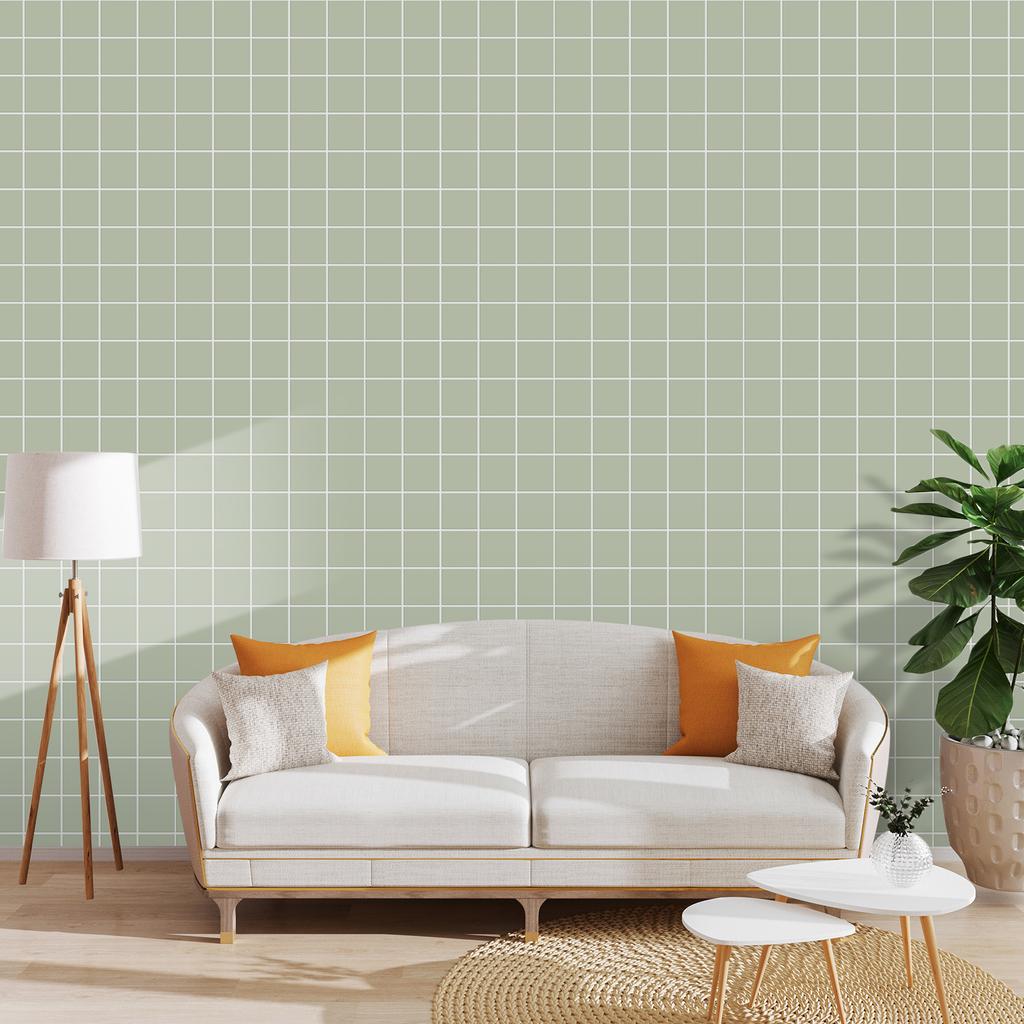 10pcs 3D Self-adhesive Wall Tiles 3D Square Wall Sticker Waterproof Kitchen Splash Proof Vinyl Wallpaper for Interior Decoration