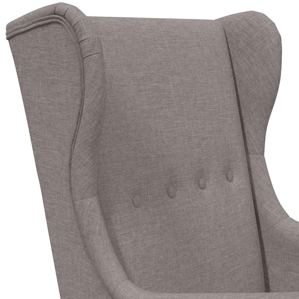 Armchair Taupe Fabric