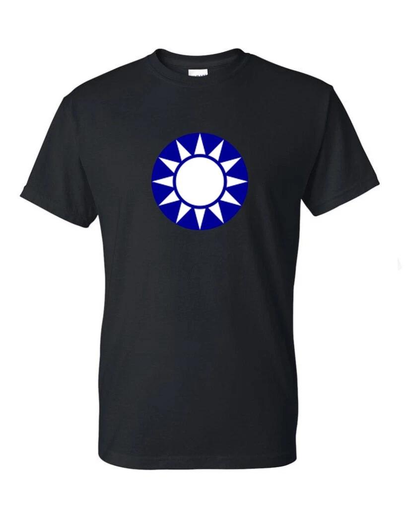 Nationalist Chinese Air Force Roundel T-Shirt China Asia Beijing Macao Blue Tee L