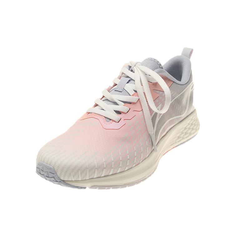 New LiNing Red Hare 4 Anti Slip Wear Resistant Low Top Running Shoes Women's Gray Pink ARMS022-2