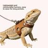 Adjustable Rat Harness and Leash Set Leather 3 Sizes Vests Reptile Harness Kit Anti-Bite Chest Strap Comfortable