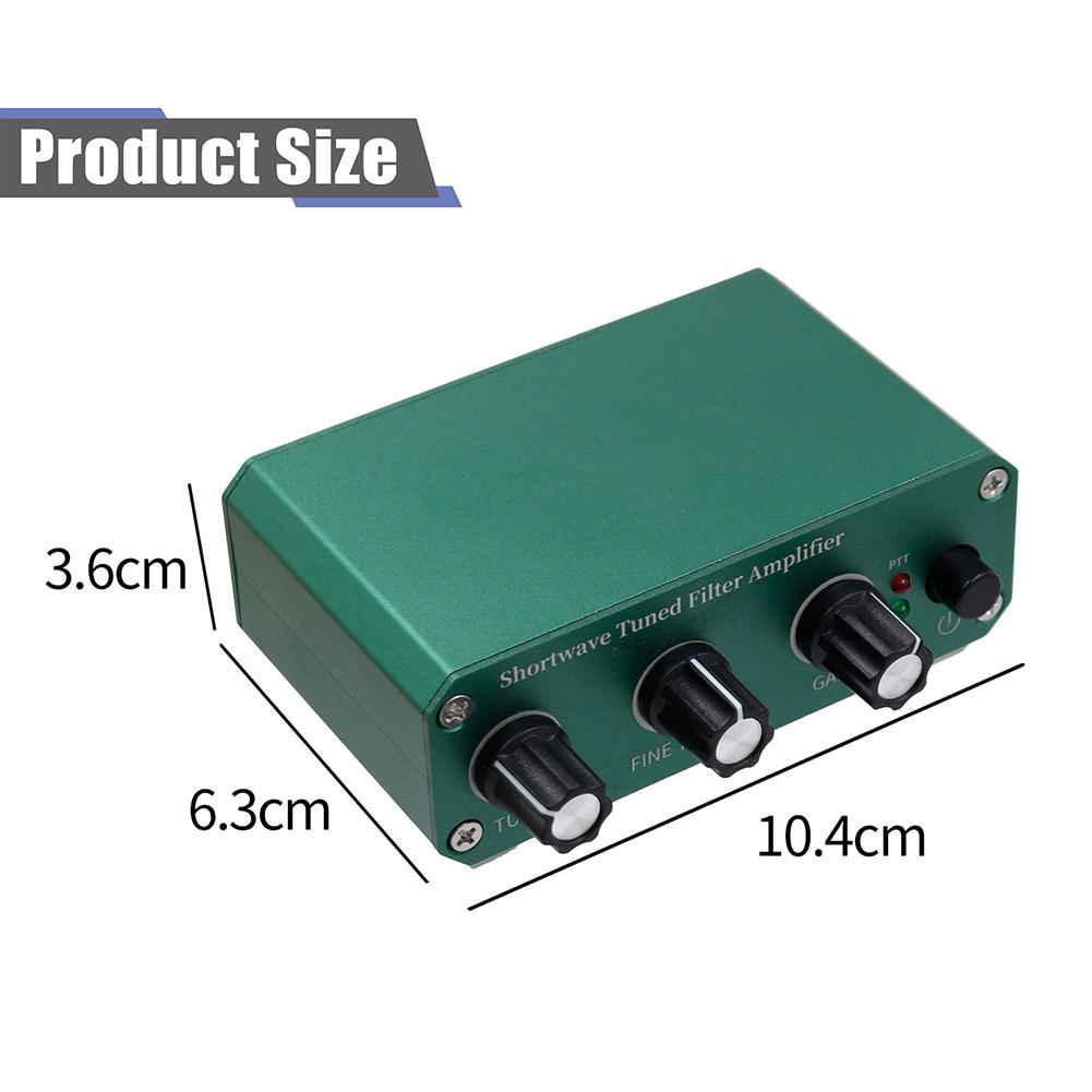 Shortwave Tuned Receiver 3MHz To 30MHz with Tunable Filter Center Frequency Adjustable Gain and RX/TX Signal Pass-Through