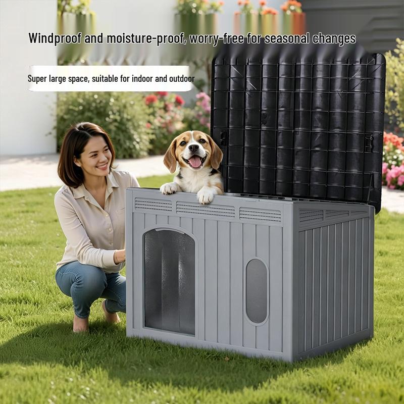 Rainproof Warm Cat Villa: Breathable Semi-Closed Indoor/Outdoor Pet Nest Cat House