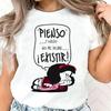 Mafalda Shirt Girl Grunge Colorful Psychedelic Comfortable Harajuku Top Tees Punk Aesthetic Hip Hop 2000s 80s Harajuku