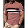 Sommer Herren Freizeit Mode Kreativ Lässig Täglich T-Shirt Locker Lässig T-Shirt 3D Digital Farbe Gedrucktes T-Shirt
