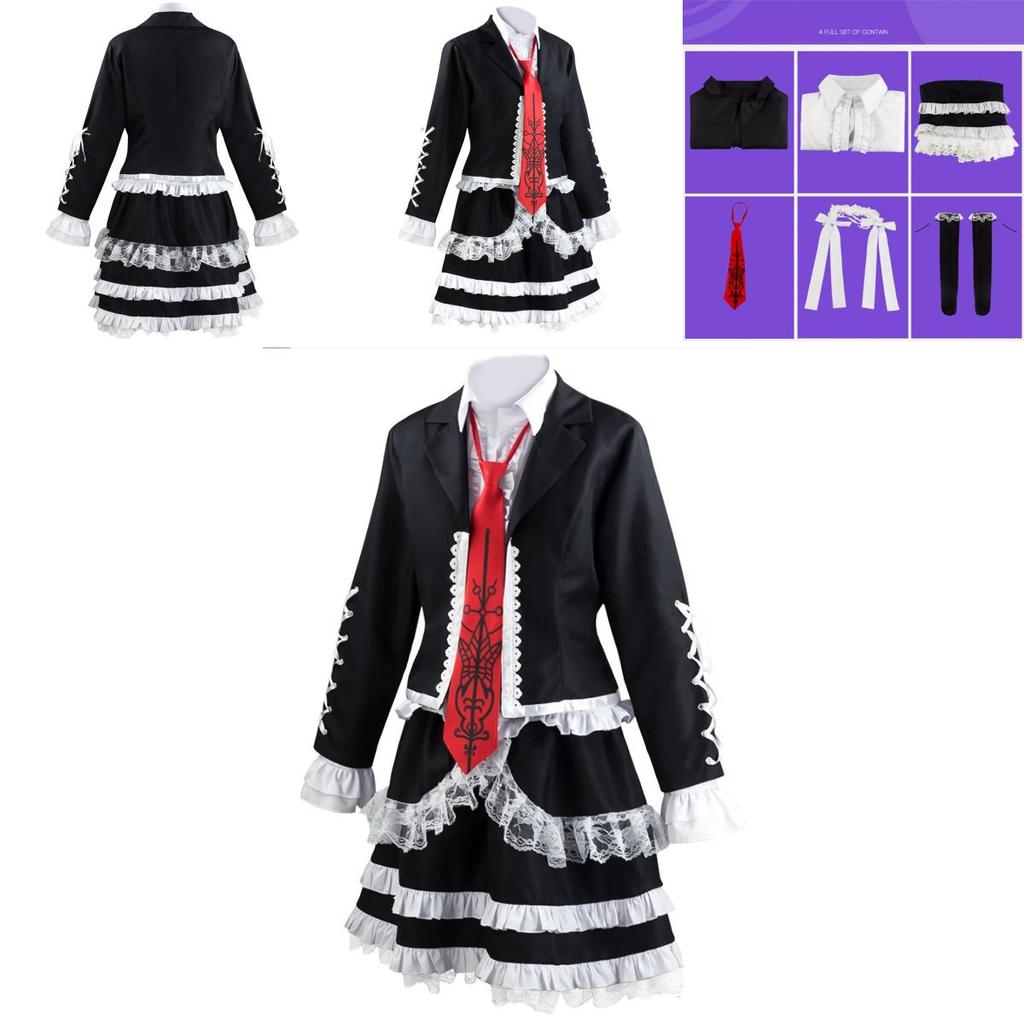 New Anime Danganronpa Dangan Ronpa Celestia Ludenberg Cosplay Costume Suit Authentic Look
