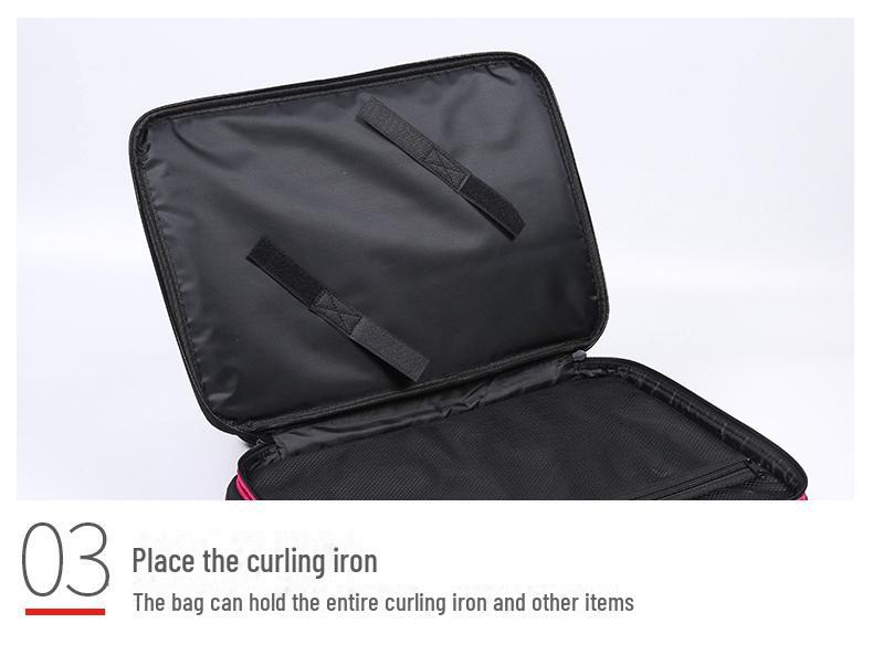 Three-Layer Waterproof Makeup Artist Travel Case: Portable Cosmetic Storage Bag