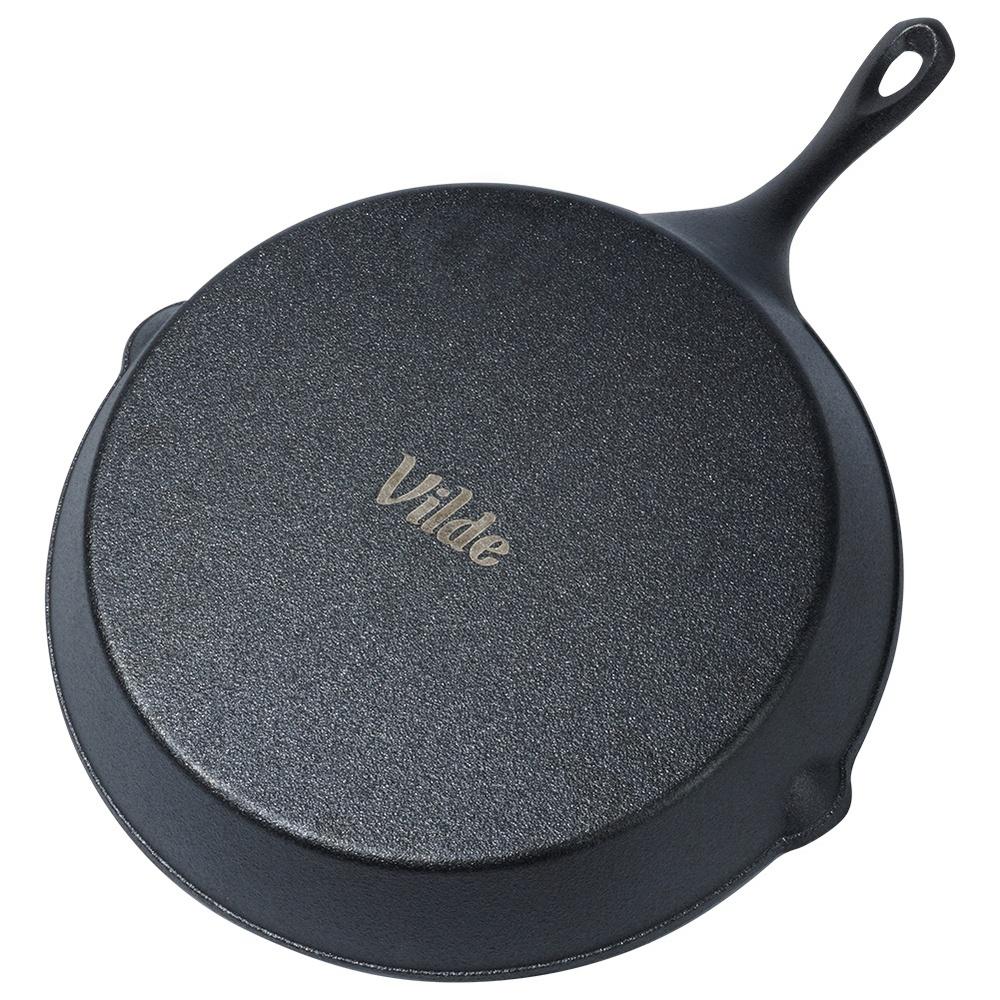 Padella in ghisa con coperchio in silicone CAST LINE 30 cm