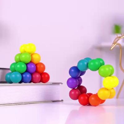 Yousheng 20Pcs Fingertip Ball Toys Pocket-sized Deformable Colorful 3D Balls Grip Training Stress Relief Finger Toys Decompression Ball Fidget Anti