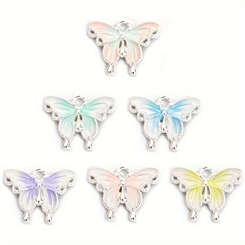 Butterfly Pendant DIY Bracelet Necklace Braided String Bead Pendant Accessory