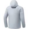 Li Ning Running Series Color Block Solid Hooded Long Sleeve Fleece Reflective Sports Jacket Men Jacket Coin-Gray AFDR691-2
