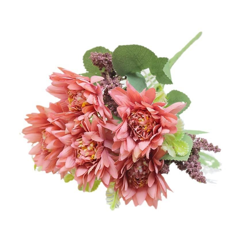 Silk Callistephus Chinensis Floral Bundle For Home Decor Wedding Styling Venue