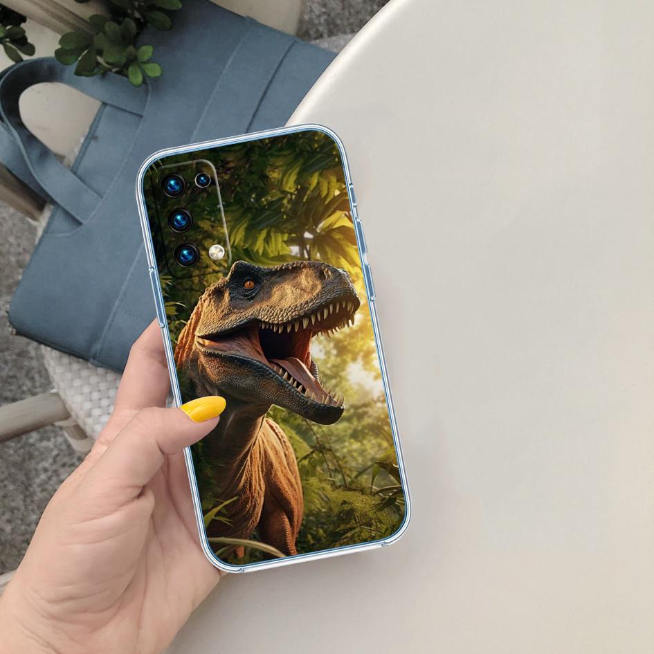 

LO31 Dinosaur Soft Shell Transparent Phone Case for Motorola Moto Edge 20 30 40 50 S30 Fusion Ultra Pro Neo Lite + G200 G23 Motorola Edge S30