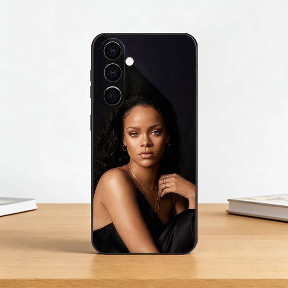 Hot S-singer R-Rihannas Phone Case For Samsung Galaxy A73,A72,A71,A70,A53,A52,A51,Others Soft Black Cover
