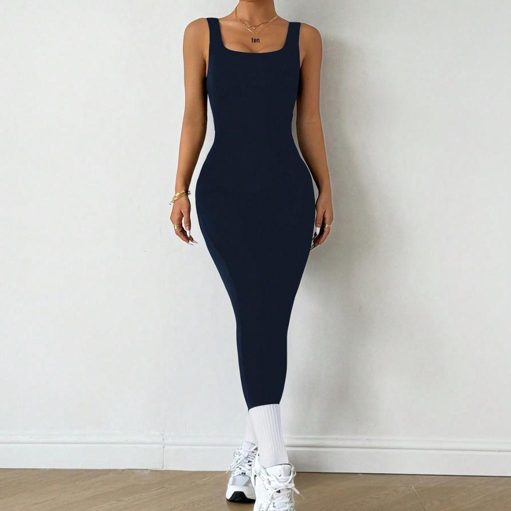 European & American Backless Tight Yoga Jumpsuit for Women - Hollow-Out, Hip-Lifting, No Chest Pads