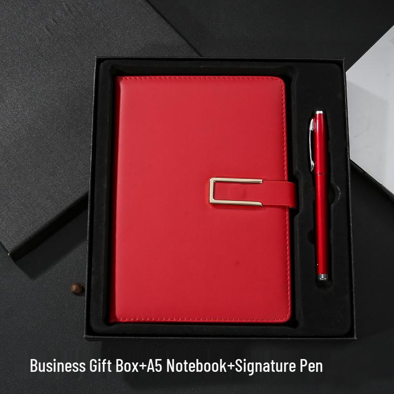 A5 Custom Notebook & Diary Gift Set with Logo Printing and Engraving