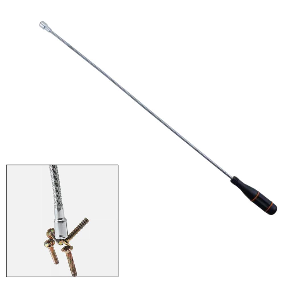 Bendable Pickup Tool Magnetic Pick-Up Tool For Workshop Use For Home Use Versatile Tool Flexible Design Steel Material