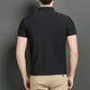 Seamless Ice Silk Seamless Polo Shirt Men's Solid Color Short Sleeve Lapel T-Shirt