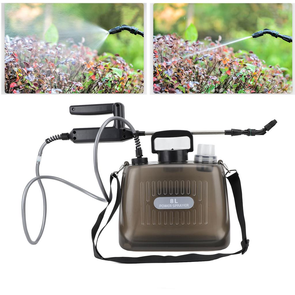 2.1 Gallon Battery Powered Sprayer 2000mAh Battery Electric Sprayer USB Rechargeable Potable Garden Sprayer