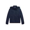 Polo Jacket Ss24 Solid Color Small Pony Embroidery Water-Resistant Hooded Zipper Casual Kids Jackets Dark-Blue CWPOOTWY6020290-410