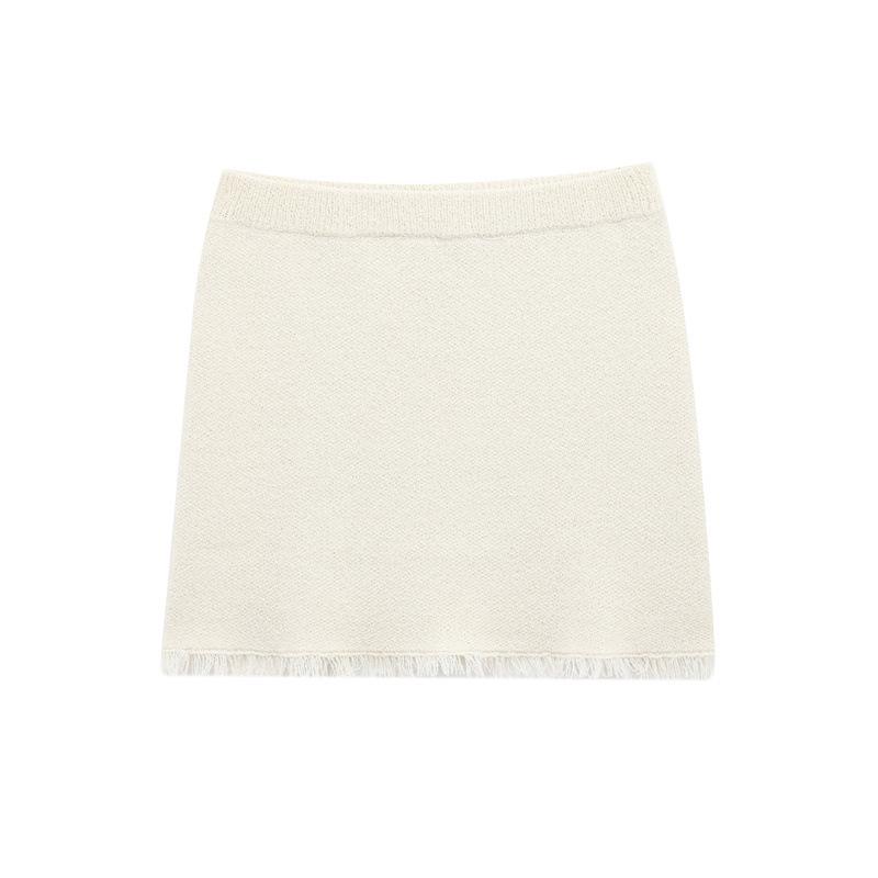 

TAOP&ZA Весенне-летний женский вязаный топ с бантом и юбка Large