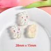 New Hot Sale Kawaii Cabochons Artificial Food Animal Fruit Design Resin with Flat Back for Souvenirs