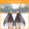Enchanting Black Halloween Cloak With Spider Pattern Tail For Kids Dress Up Costume
