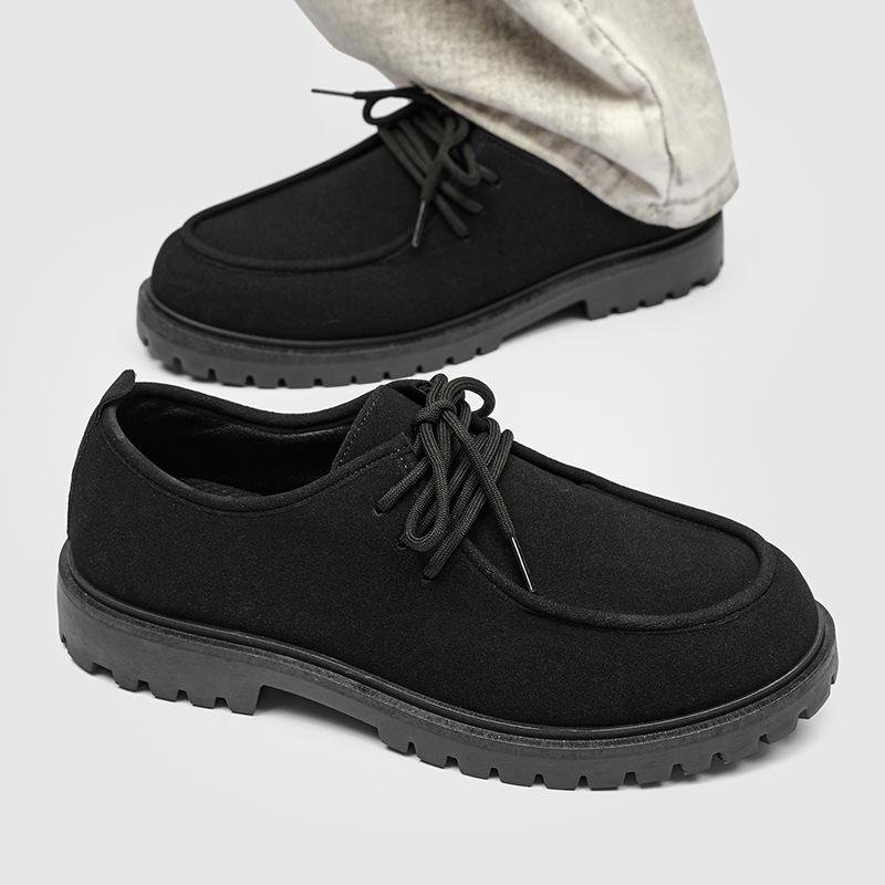 New retro casual kangaroo shoes platform soles Japanese leather shoes Martin boots Z