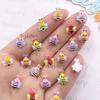 60pcs Resin Colorful Mini Candy Color Bee Art Nail Flat back Rhinestone Appliques DIY Wedding Scrapbook Decor Crafts Accessories