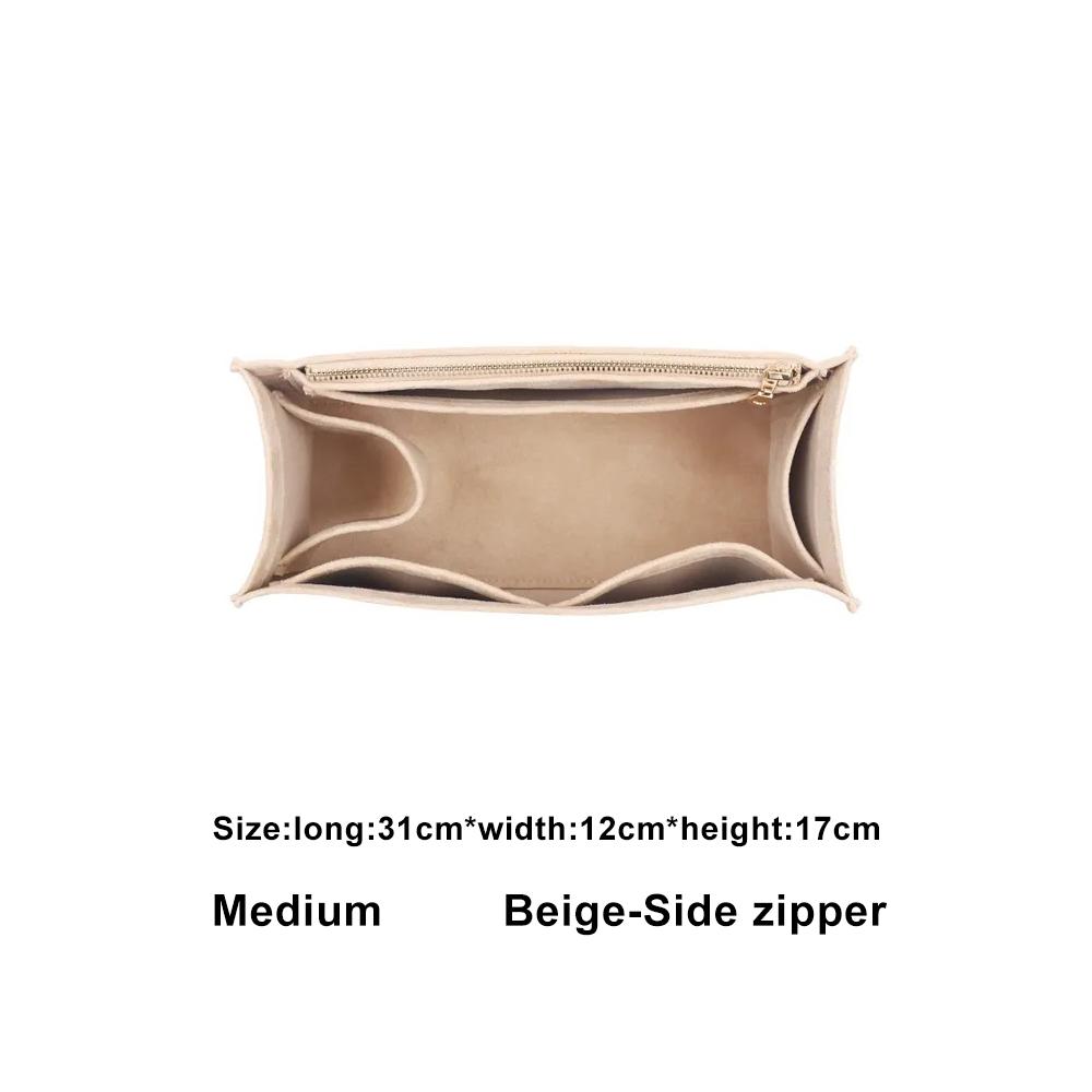 Large Capacity Tote Bag Organizer Makeup Storage Felt Insert Bag Organizer Custom Size Insert Bags for Toiletries Accessories