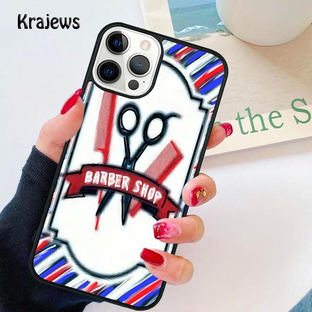 Měkký kryt na telefon s motivem holičských nůžek pro iPhone 14 XR X XS Max 5S 6S 7 8 Plus SE 2020 11 12 13 Pro Max Mini
