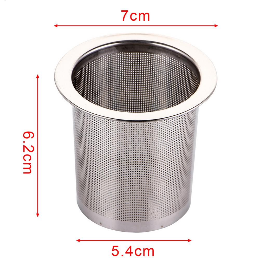 

Tea Steeper Stainless Steel Fine Mesh Strainers Large Capacity Teapot Infuser Filter For Tea Leafs And Spices Straining срібний