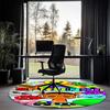 Sprunki Printed Round Rug Carpet Chair Rug Area Rug Entryway Doormats,for Office Chair Living Room Bedroom Kitchen Room.
