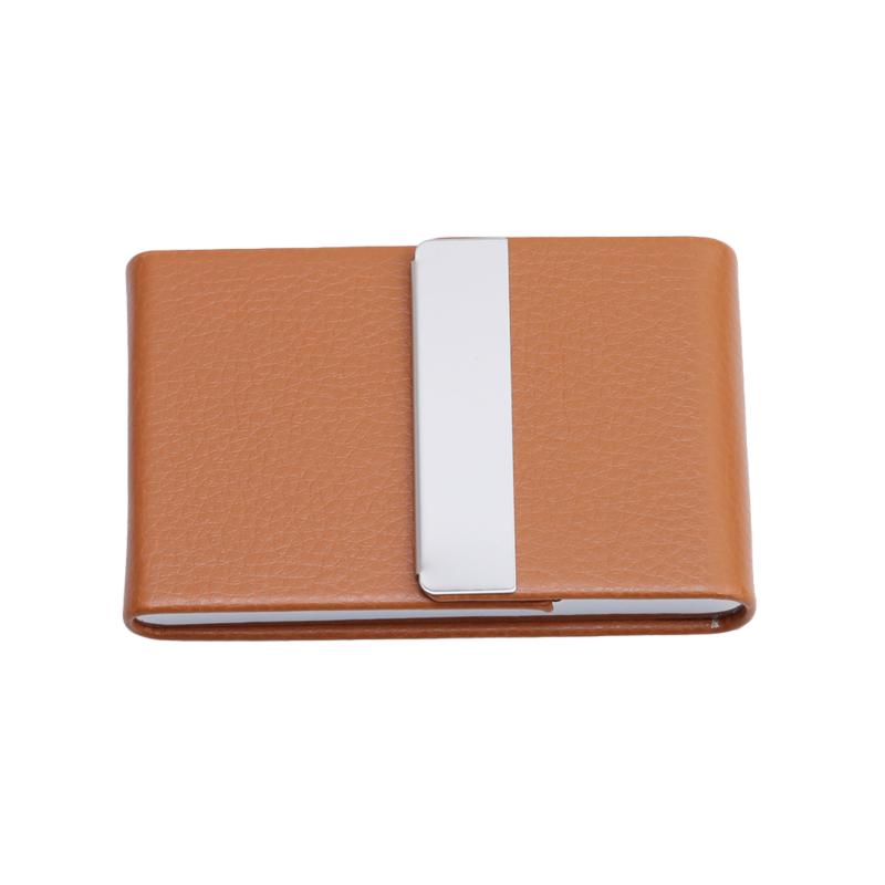 Dámské kreativní pouzdro na vizitky Přenosné pouzdro na jmenovky z PU