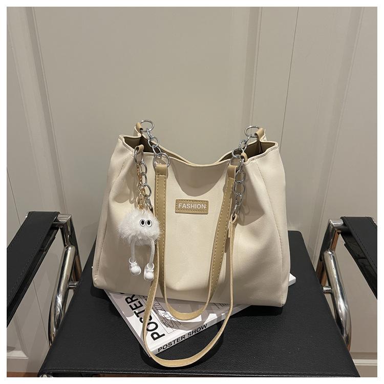 1Pc Trendy Spring New Women's Shoulder Bag, Fashionable, Simple, Versatile Handbag, Water-repellent PU Leather Bag