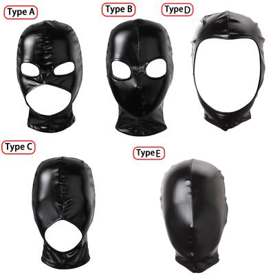 Latex Face Mask Women Mens Unisex Open Mouth and Eye Head Cover Face Mask Hood Mask Sexy Cosplay Role Play Costume