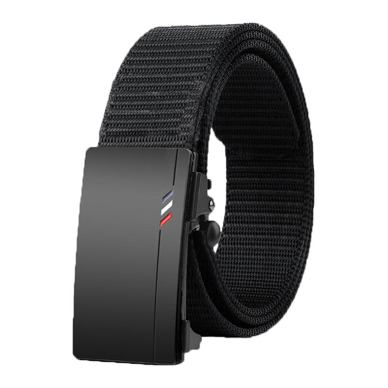 

DailyWear Gentle Nylon Belt Woven Canvas AirFlow Automatic Buckle Belt For Men Outside ActiveWear Strap Style Jeans Belt 120cm