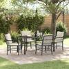 VidaXL 5-Piece Garden Dining Set with Cushions Black Poly Rattan 3380200