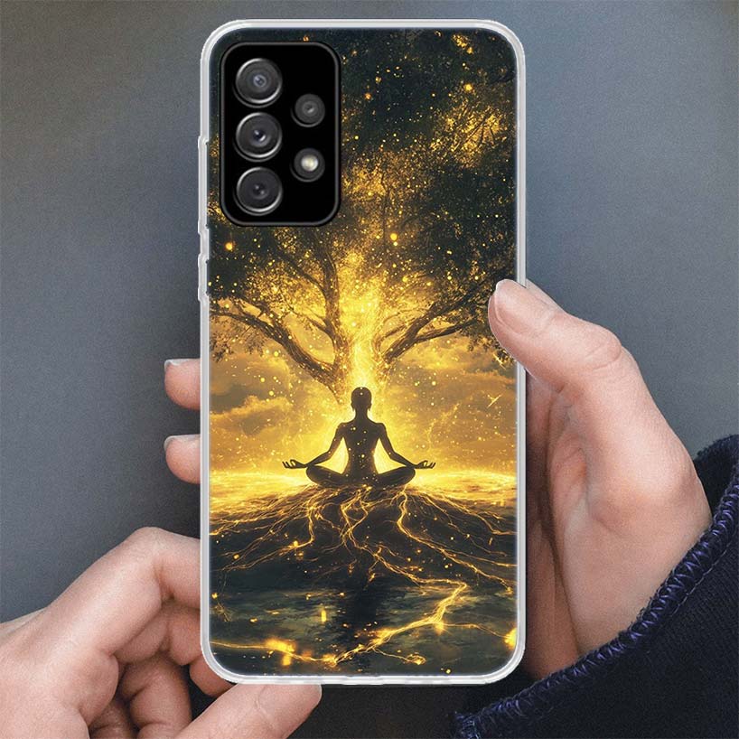 Tree of Life Space Phone Case For Samsung Galaxy A17 A16 A56 A15 A55 A14 A54 A13 A53 A36 A35 A34 A33 A26 A25 A24 A23 A05S A04S G