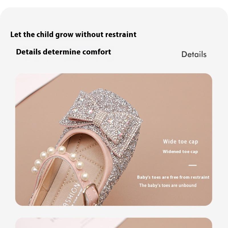 Neue Frühling Mädchen Modische Schleife Bequeme Weichsohlige Lederschuhe