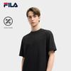 FILA Milano Classic Trendy Versatile Short Sleeve T-Shirt Men Tops Black F11M525107F-BK
