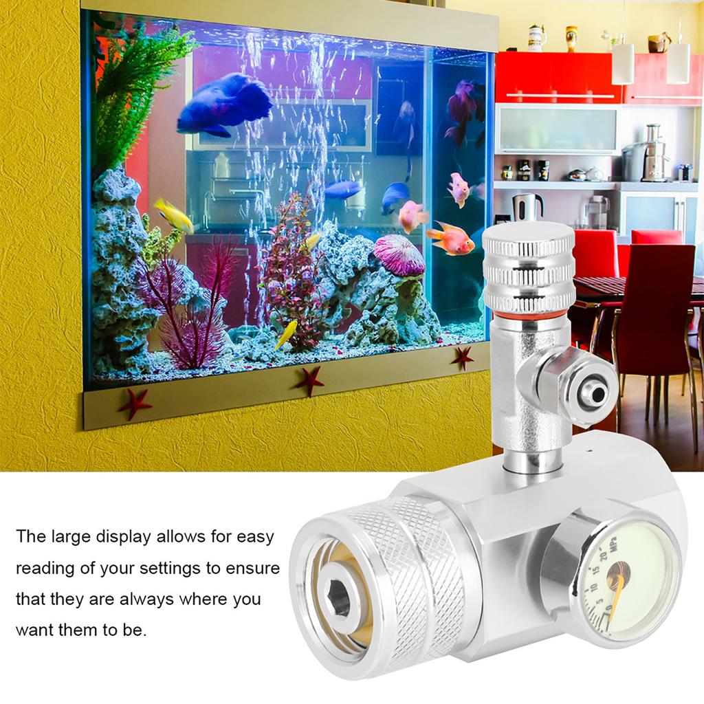 CO2 Regulator Aquarium Big Single Gauge Display
