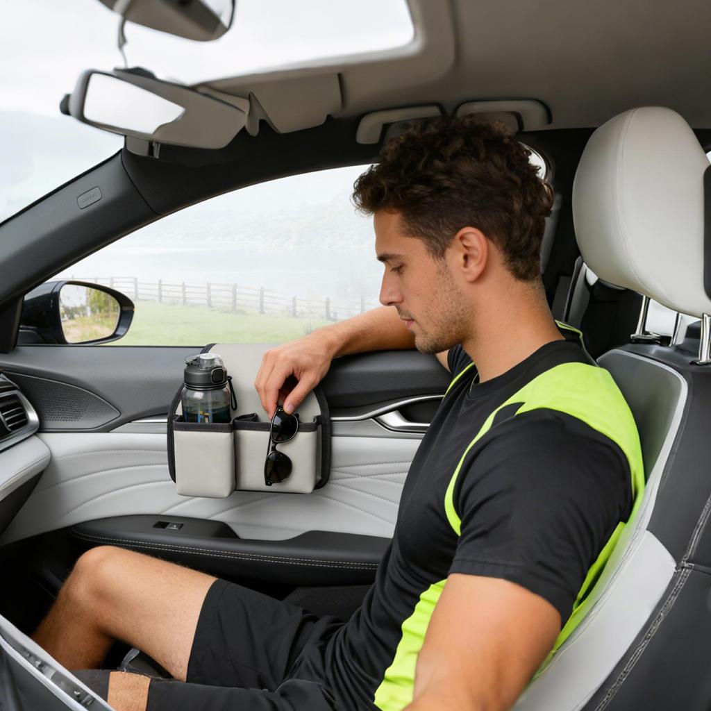 Autofenster Tür Seiten-Aufbewahrungstaschen Multifunktionale Auto-Türseiten-Tasche Organizer PU-Leder Auto Schlüssel Handy Aufbewahrungsbox