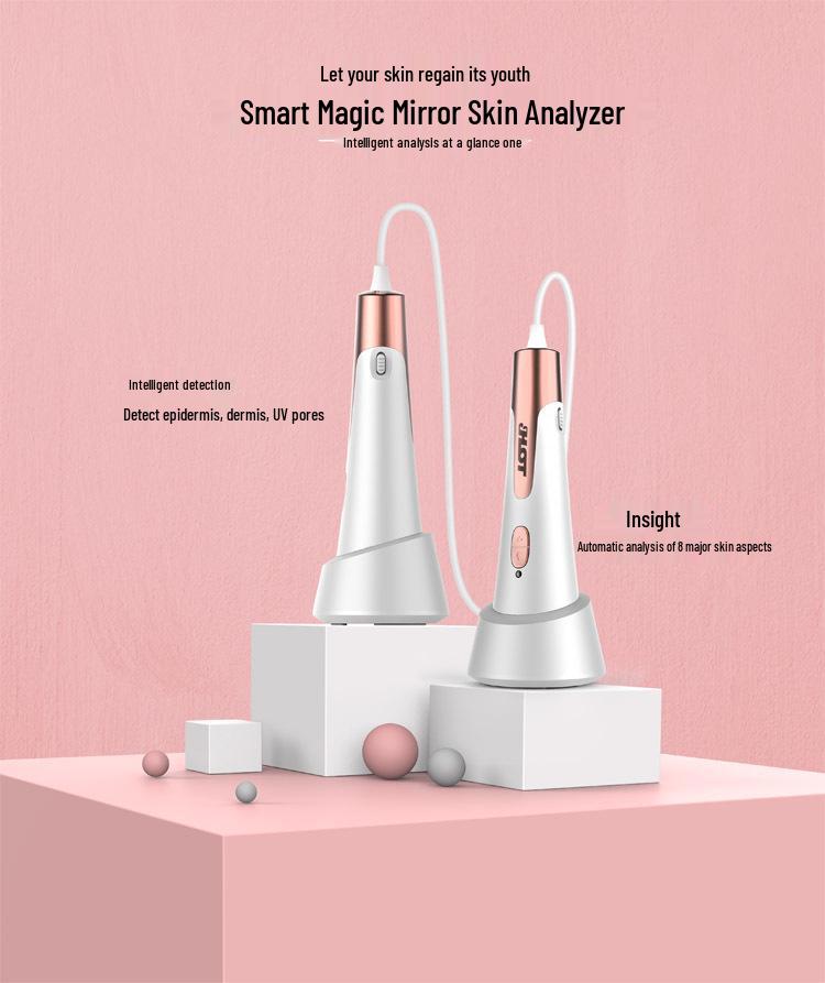 JHOT Wireless WiFi Magic Mirror Skin Analyzer: Three-Spectrum Epidermis, Dermis, UV Tester