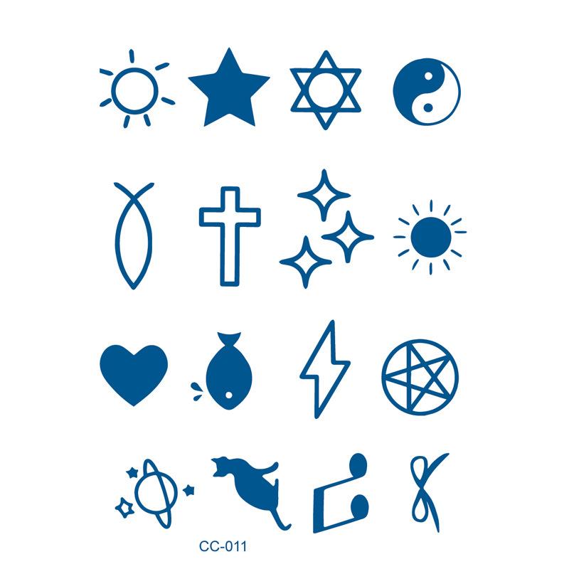 Herbal plant finger cochlear small picture juice tattoo stickers last 15 days ins wind semi-permanent