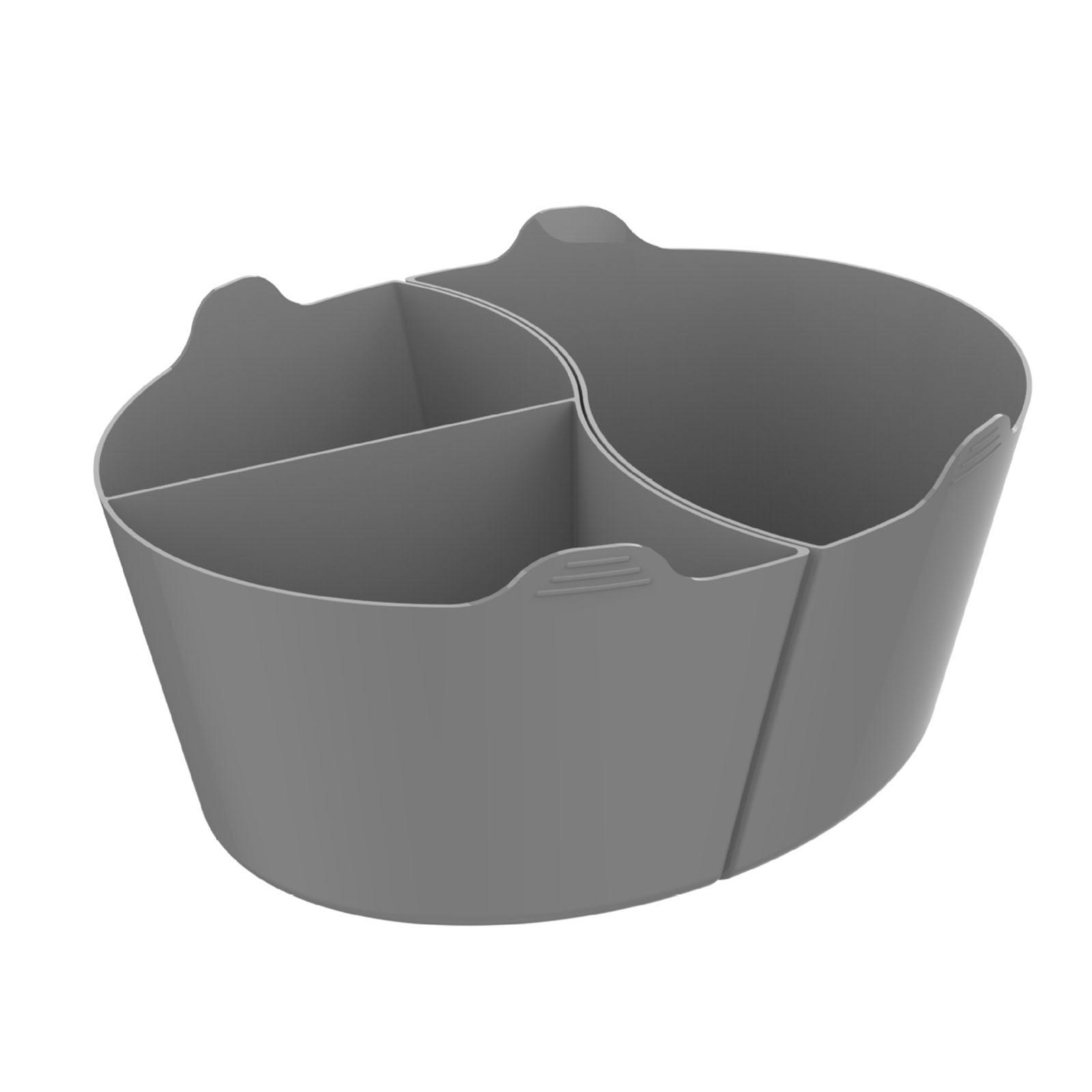 

3 в 1 Силиконовые вкладыши для медленноварки многоразовые разделители для медленноварки вкладыши для тушения силиконовые вкладыши для кастрюли, можно мыть в посудомоечной машине серый