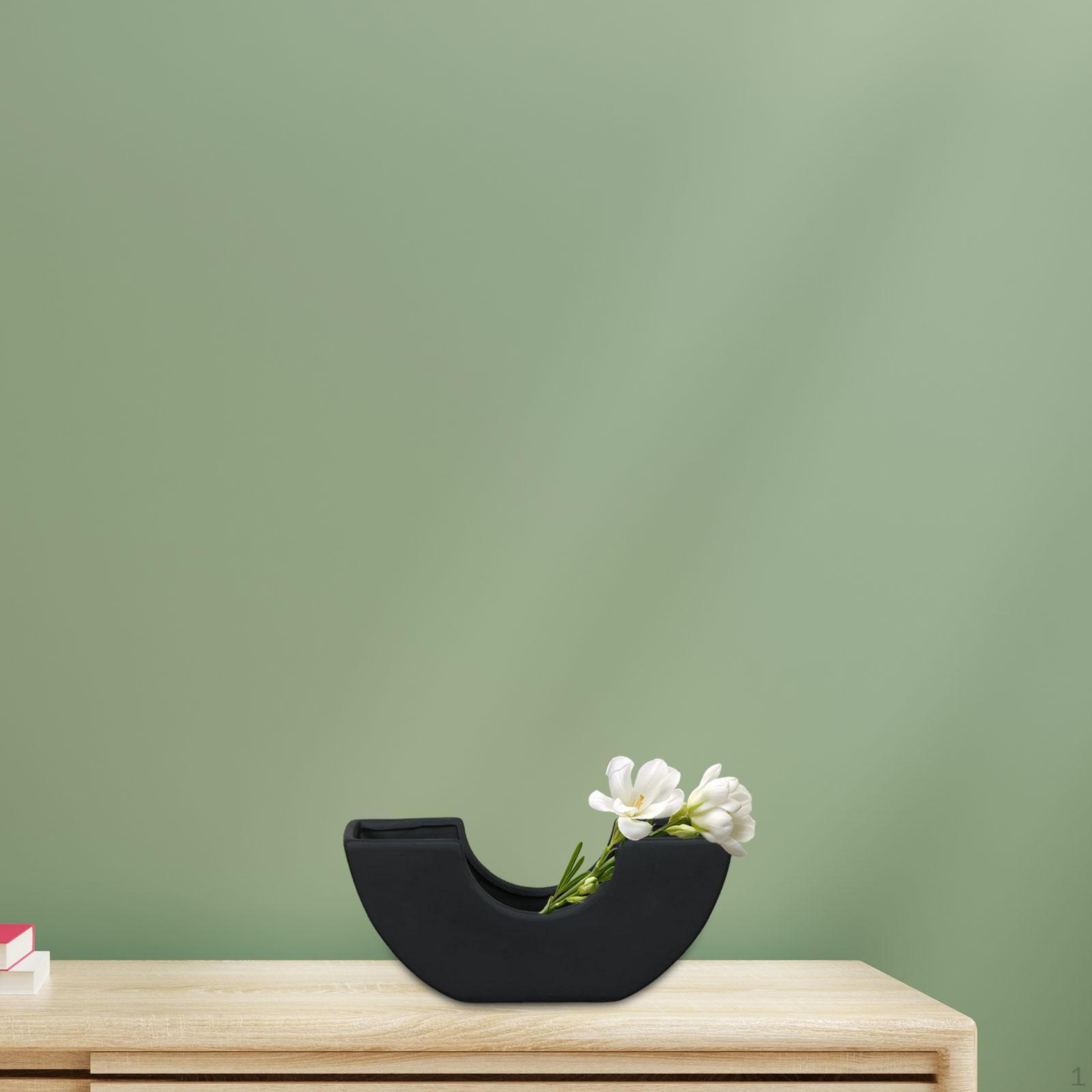 

Керамическая ваза для цветов, цветочный горшок, настольный держатель для букета цветов, цветочная композиция для новоселья чёрный