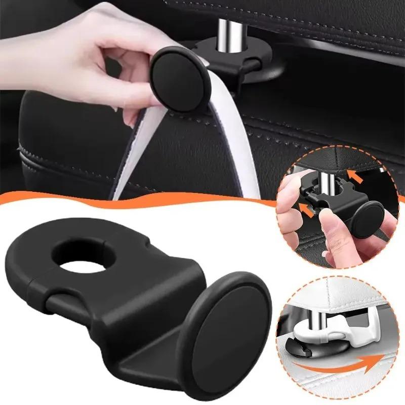 2/6/10PCS Car Back Seat Hook Car Interior Organizer Accessories 20KG Heavy Duty for Grocery Bag Car Headrest Hanger